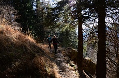 Sul sentiero che ci riporta al parcheggio di Cappella Fina ..........